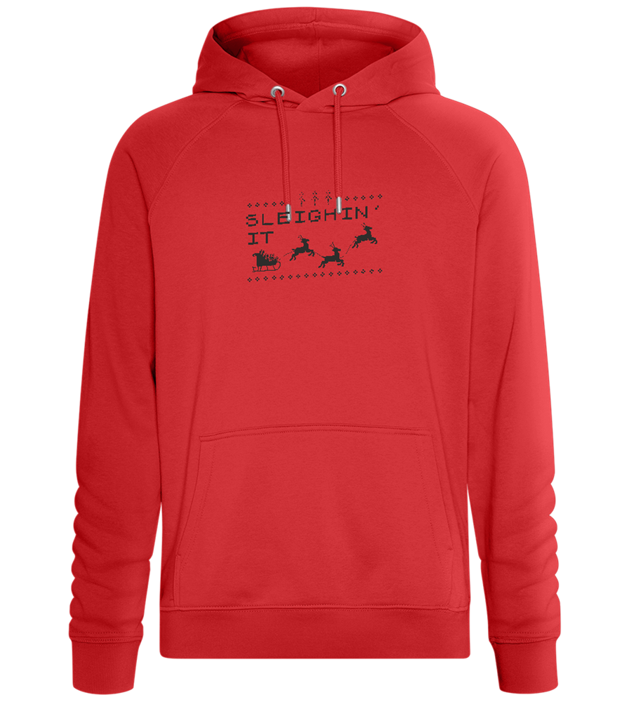 Sleighin' It Design - Comfort unisex hoodie_RED_front