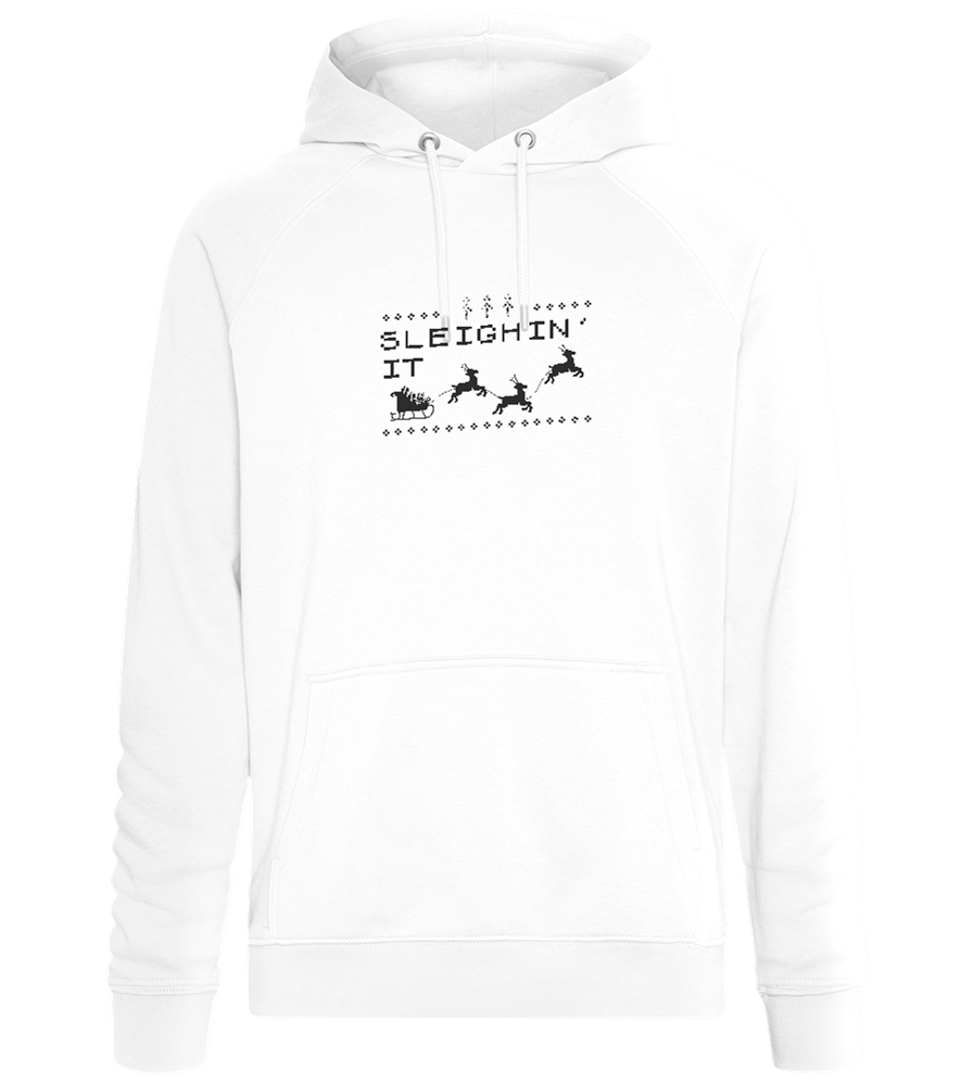 Sleighin' It Design - Comfort unisex hoodie_WHITE_front