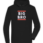 Big Bro Text Design - Premium unisex hoodie_BLACK_front