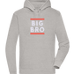 Big Bro Text Design - Premium unisex hoodie_ORION GREY II_front