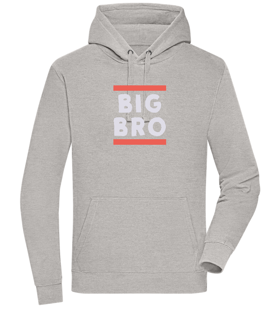 Big Bro Text Design - Premium unisex hoodie_ORION GREY II_front