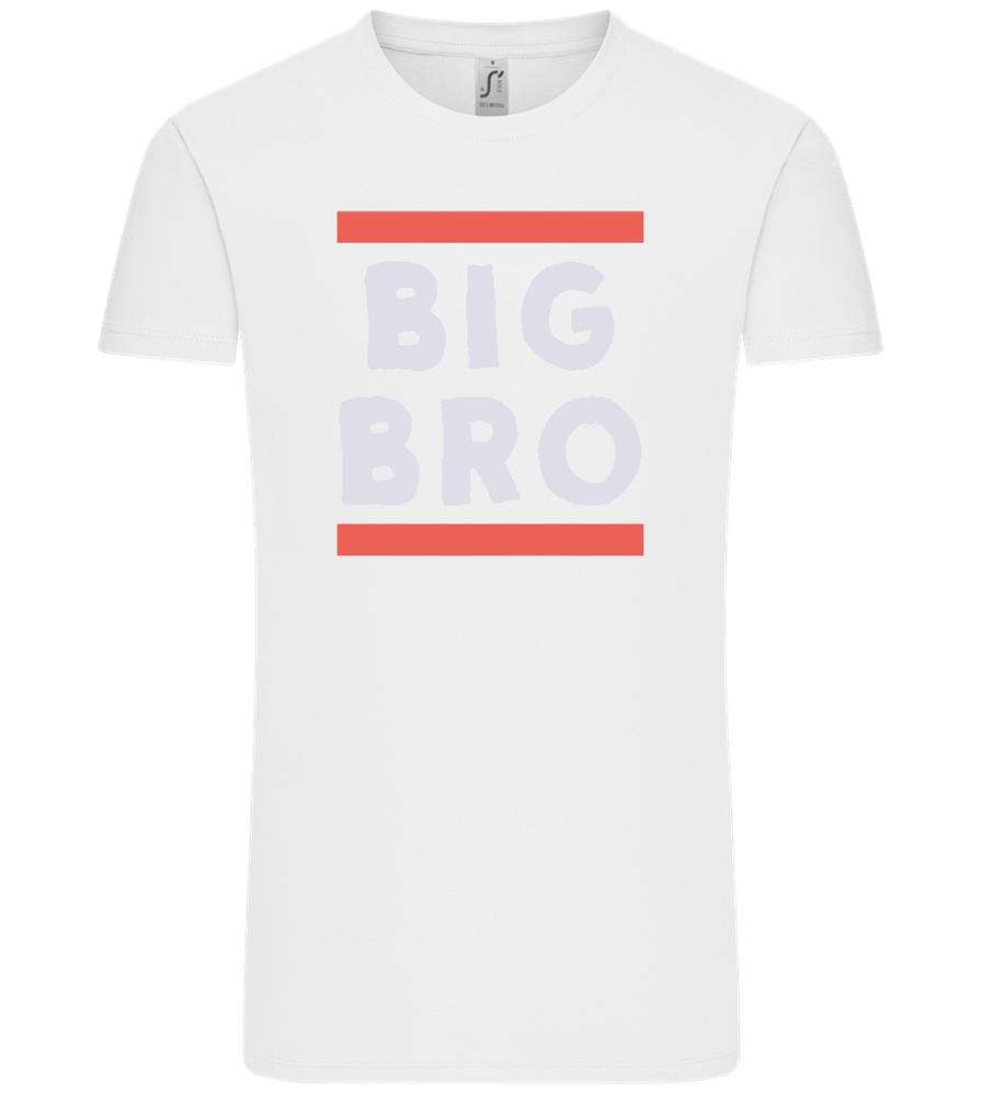 Big Bro Text Design - Comfort Unisex T-Shirt_WHITE_front