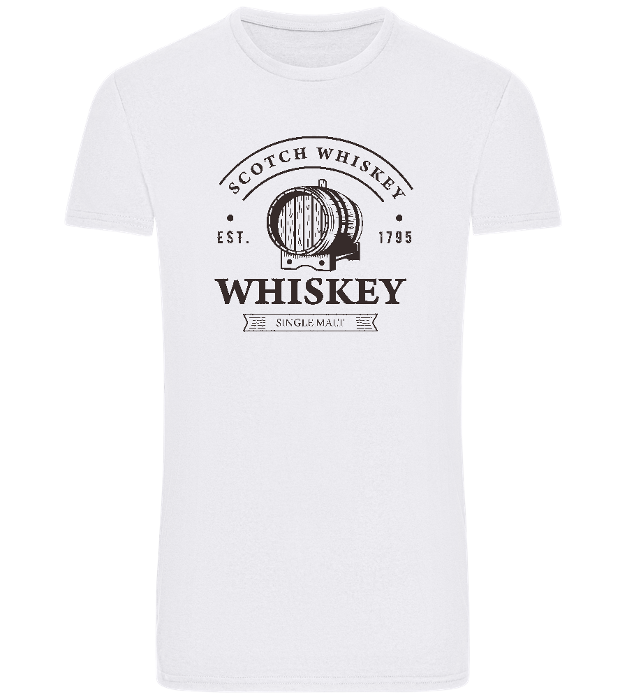 Scotch Whiskey Design - Basic Unisex T-Shirt_WHITE_front