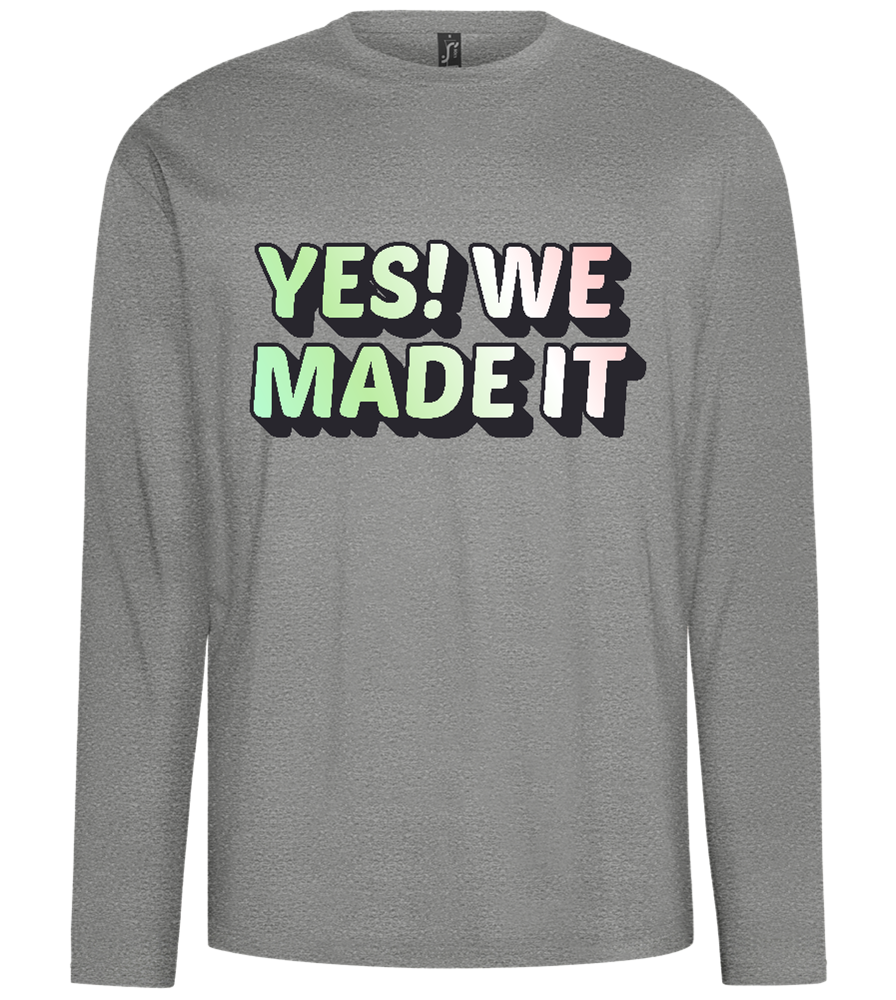 Yes! We Made It Design - Comfort men's long sleeve t-shirt_ORION GREY_front