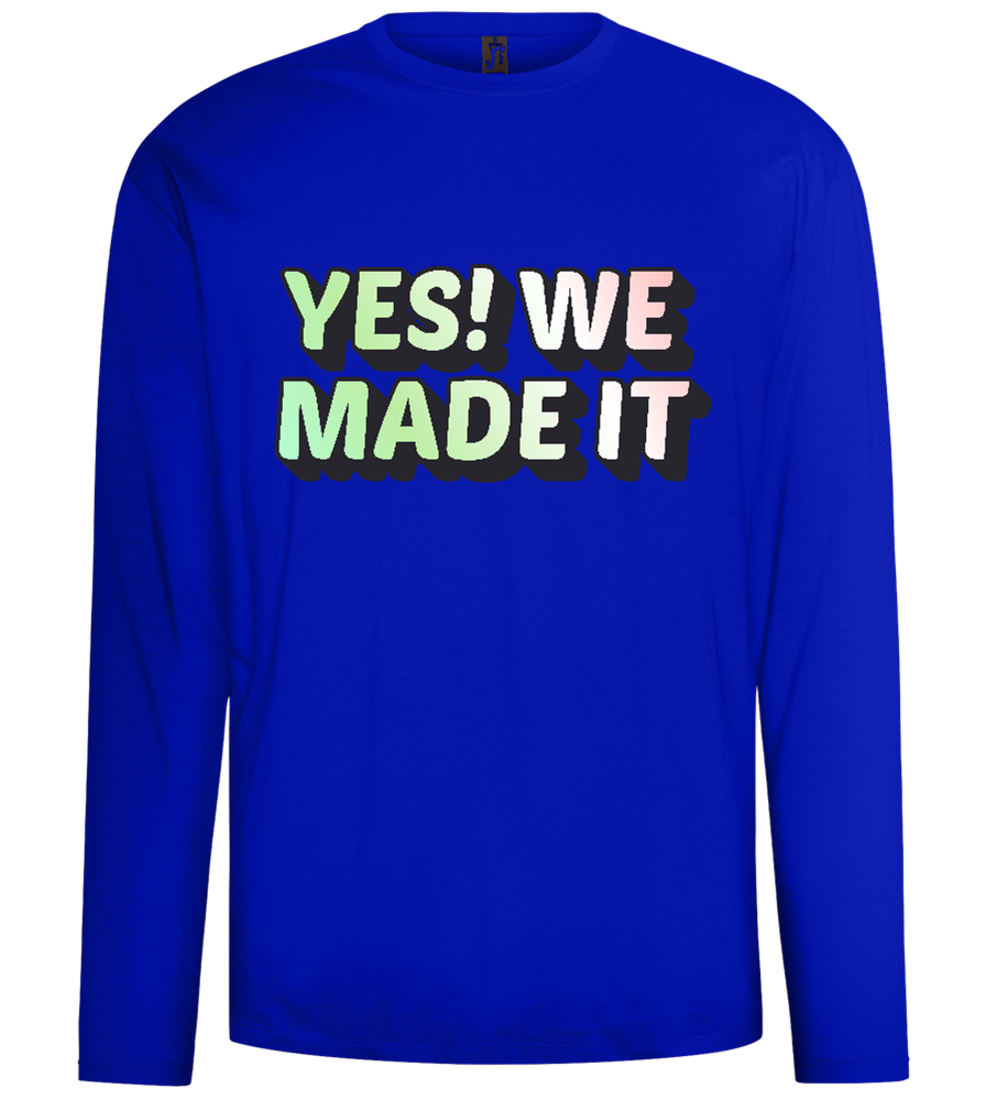 Yes! We Made It Design - Comfort men's long sleeve t-shirt_OVERSEAS_front