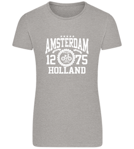 Capital City of Amsterdam Design - Basic women's fitted t-shirt