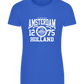 Capital City of Amsterdam Design - Basic women's fitted t-shirt_ROYAL_front