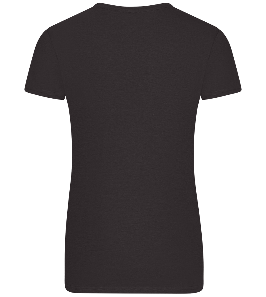 Capital City of Amsterdam Design - Basic women's fitted t-shirt_DEEP BLACK_back