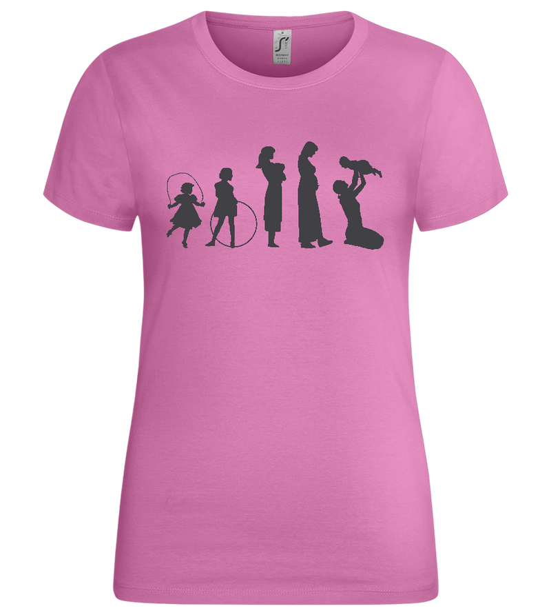 Mother Evolution Design - Premium women's t-shirt_PINK ORCHID_front