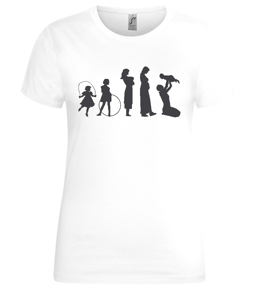 Mother Evolution Design - Premium women's t-shirt_WHITE_front