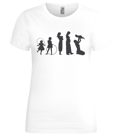 Mother Evolution Design - Premium women's t-shirt_WHITE_front