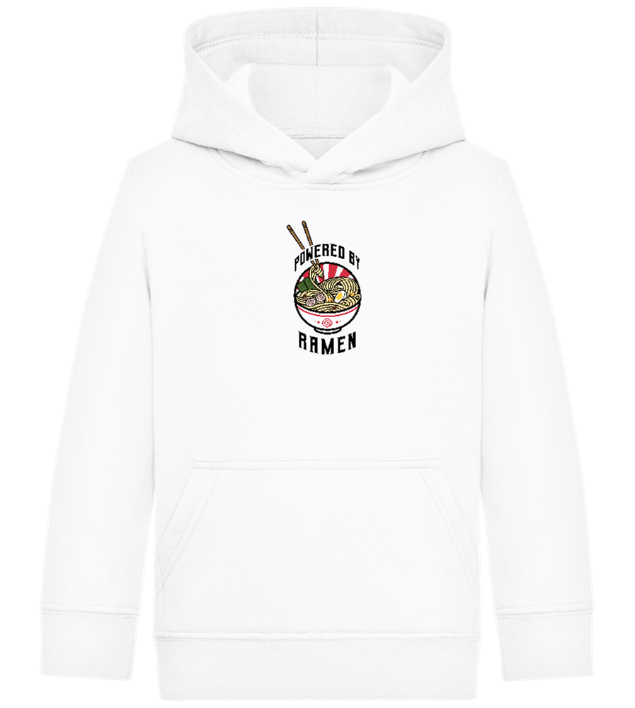 Powered By Design - Comfort Kids Hoodie_WHITE_front