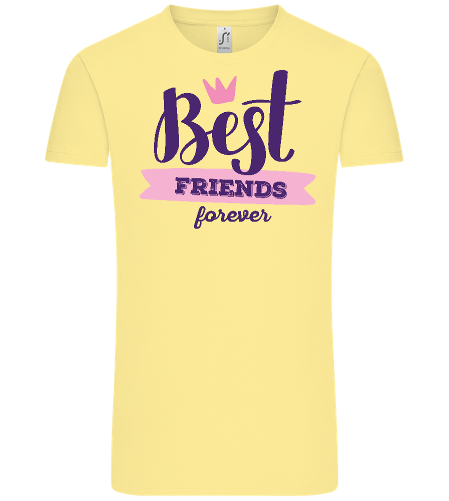 BFF Crown Design - Comfort Unisex T-Shirt_AMARELO CLARO_front