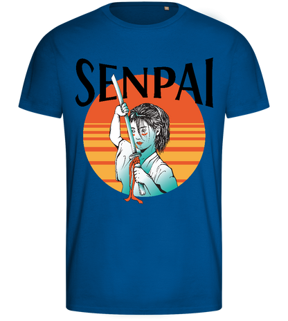 Sunset Senpai Design - Basic men's fitted t-shirt_ROYAL_front