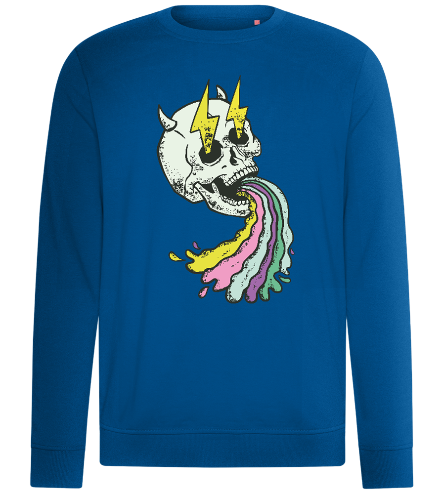 Rainbow Skull Thunders Design - Comfort unisex sweater_ROYAL_front