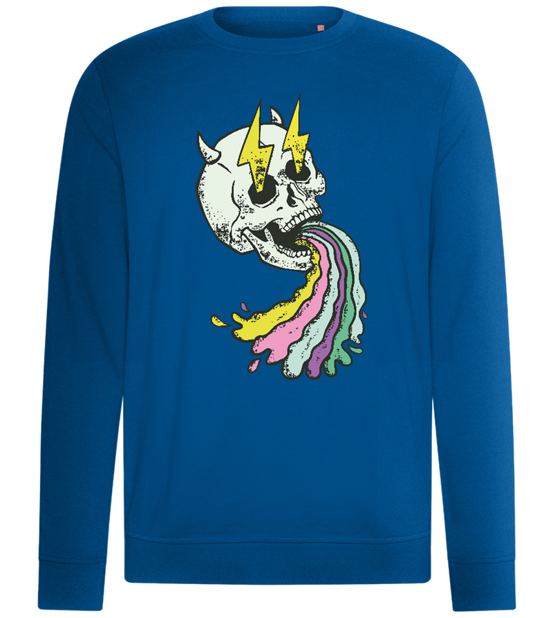 Rainbow Skull Thunders Design - Comfort unisex sweater_ROYAL_front