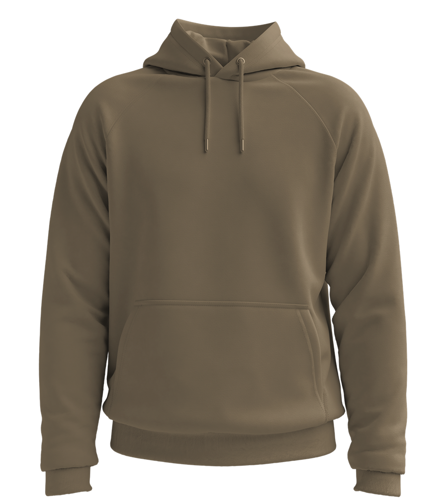 Basic unisex hooded sweater_ARMY_front