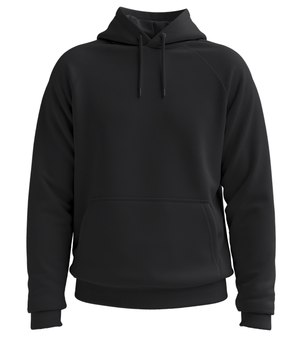 Basic Essential Unisex Hoodie_BLACK_front