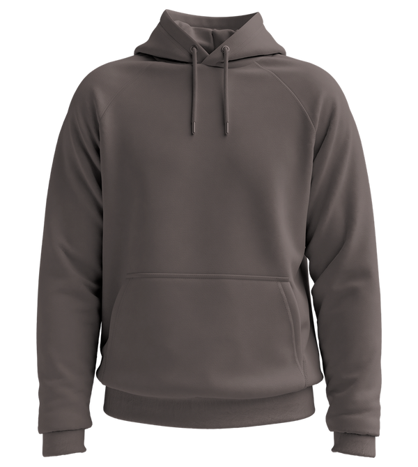 Basic Essential Unisex Hoodie_DARK GREY_front