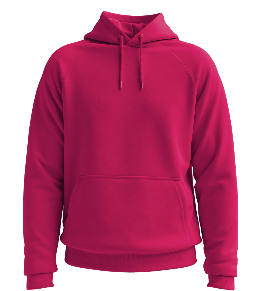 Basic unisex hooded sweater_FUCHSIA_front