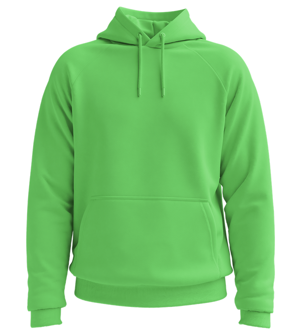Basic Essential Unisex Hoodie_LIME_front