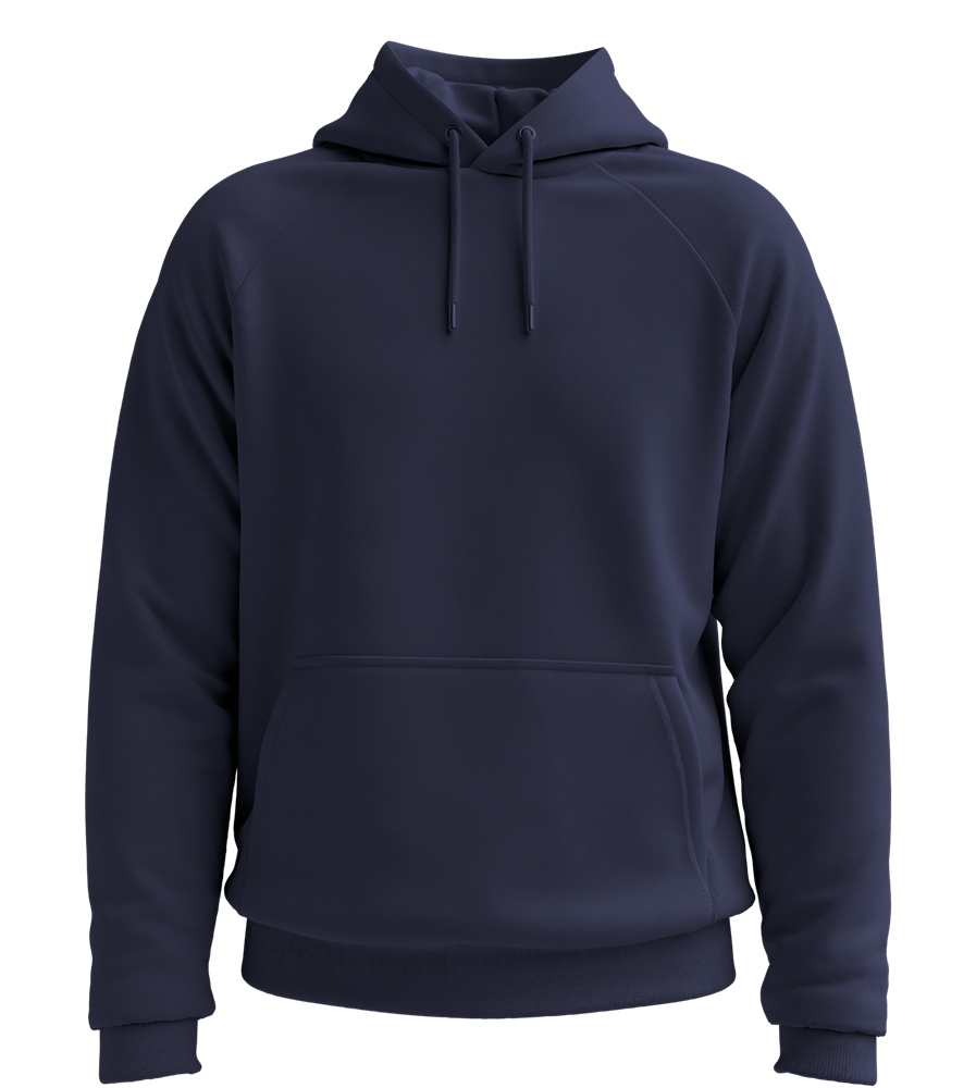 Basic unisex hooded sweater_NAVY_front