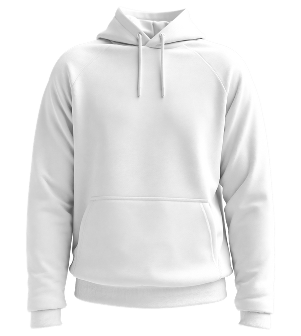 Basic Essential Unisex Hoodie_WHITE_front