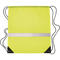 Drawstring Bag with Reflective Stripe_NEON YELLOW_front