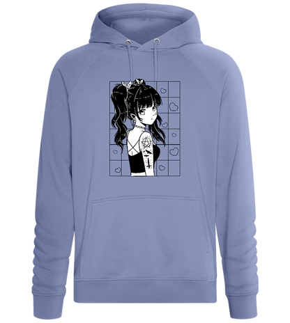 Inked Beauty Design - Comfort unisex hoodie_BLUE_front