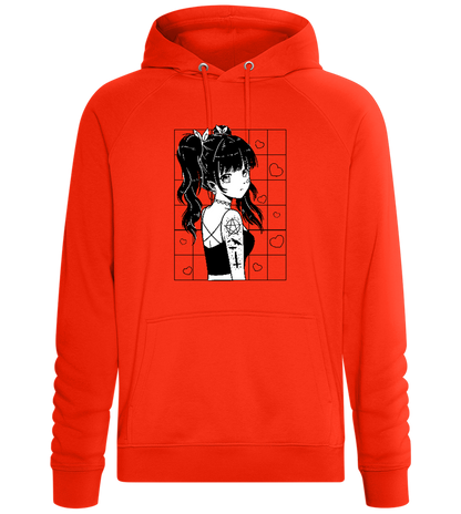 Inked Beauty Design - Comfort unisex hoodie_BURNT ORANGE_front