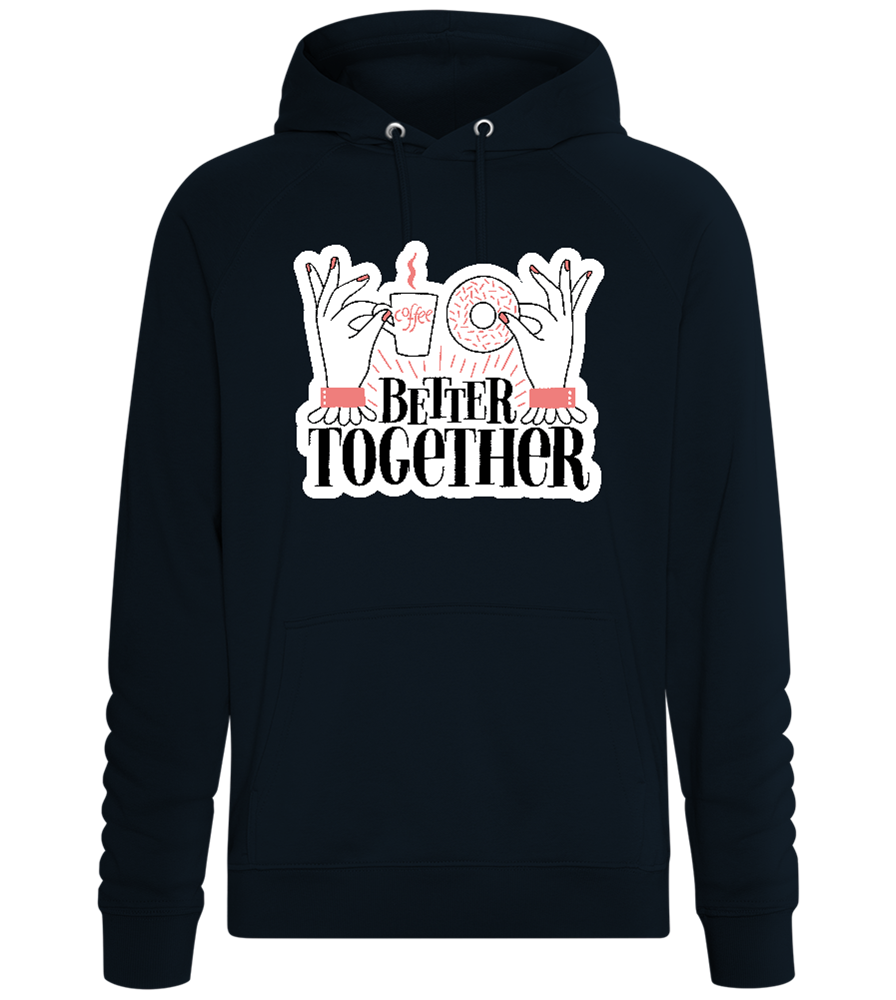 Sweet Better Together Design - Comfort unisex hoodie_BLACK_front