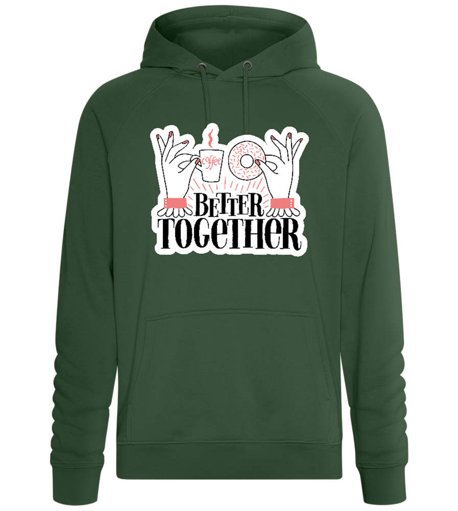 Sweet Better Together Design - Comfort unisex hoodie_GREEN BOTTLE_front