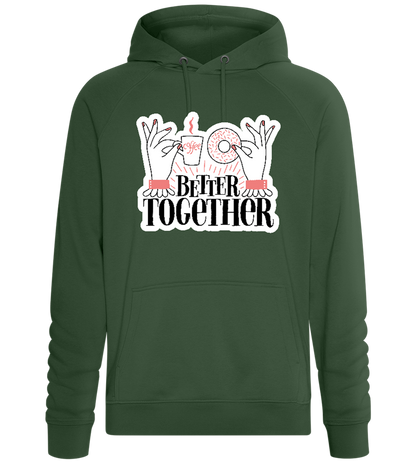 Sweet Better Together Design - Comfort unisex hoodie_GREEN BOTTLE_front