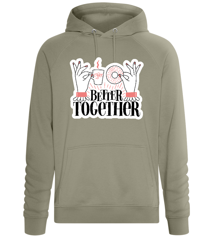 Sweet Better Together Design - Comfort unisex hoodie_KHAKI_front