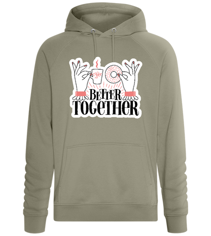 Sweet Better Together Design - Comfort unisex hoodie_KHAKI_front