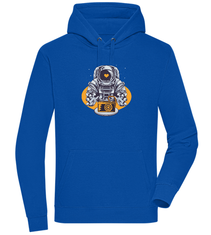 Spaceman Camera Design - Premium unisex hoodie_ROYAL_front