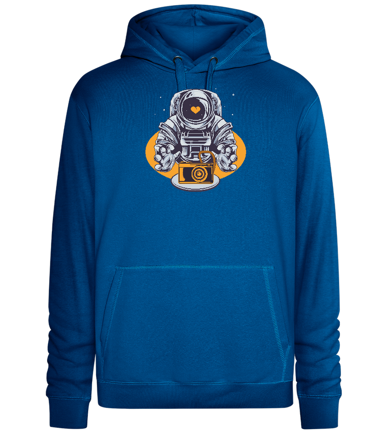 Spaceman Camera Design - Premium unisex hoodie_ROYAL_front