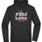 Fake Love Design - Premium Essential Unisex Hoodie_BLACK_front