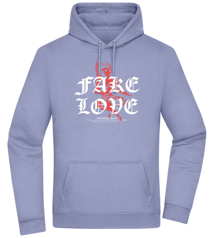 Fake Love Design - Premium Essential Unisex Hoodie_BLUE_front