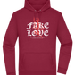 Fake Love Design - Premium Essential Unisex Hoodie_BORDEAUX_front