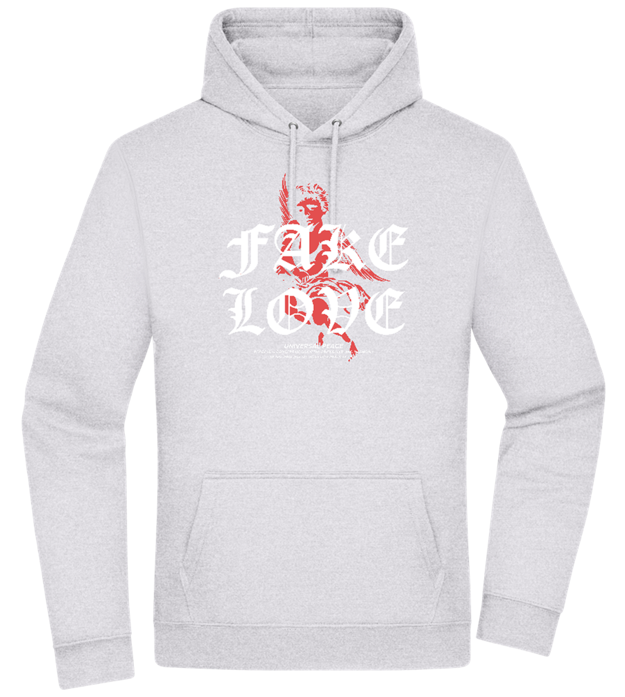 Fake Love Design - Premium Essential Unisex Hoodie_ORION GREY II_front