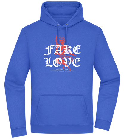 Fake Love Design - Premium Essential Unisex Hoodie_ROYAL_front