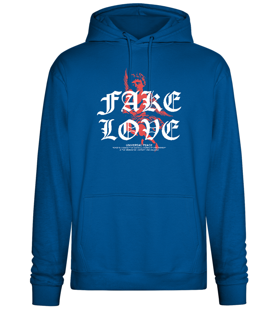 Fake Love Design - Premium Essential Unisex Hoodie_ROYAL_front