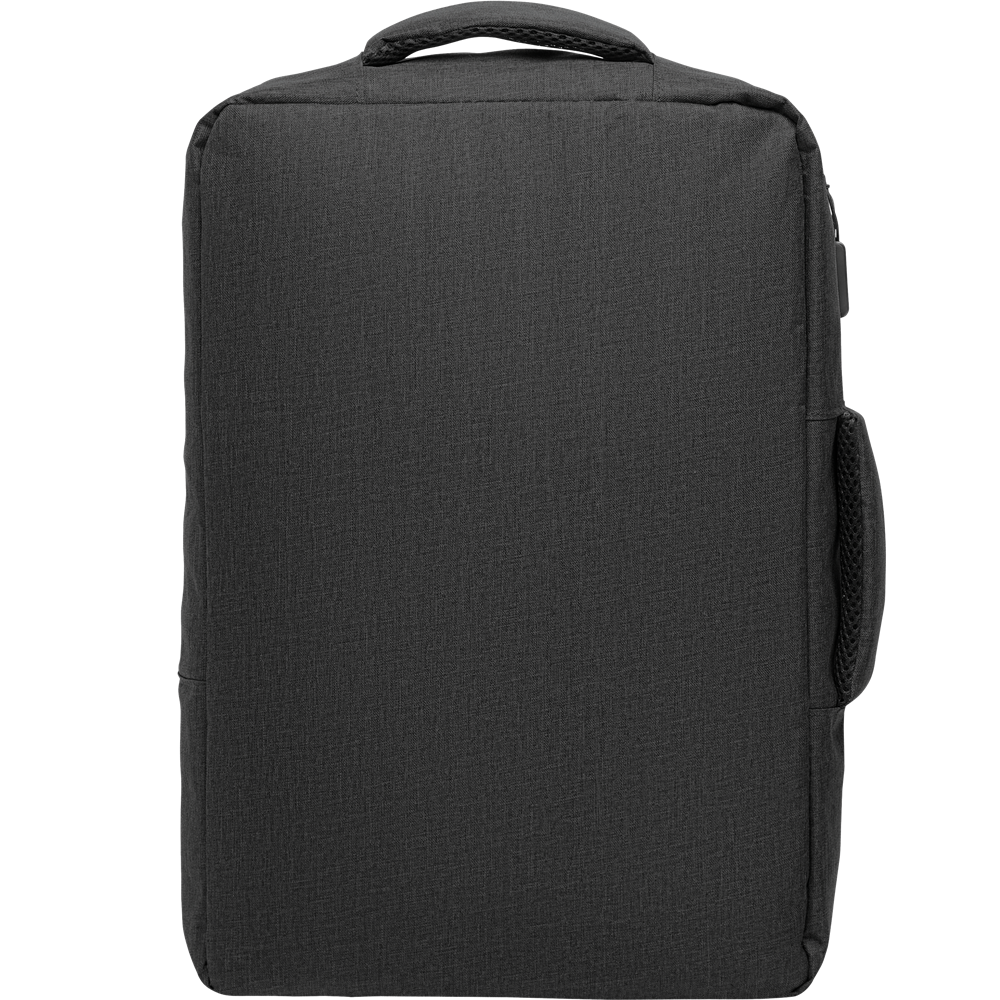 Slim Laptop Backpack_BLACK_front