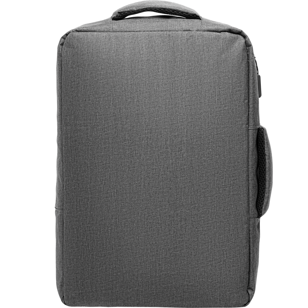 Slim Laptop Backpack_STONE GREY_front