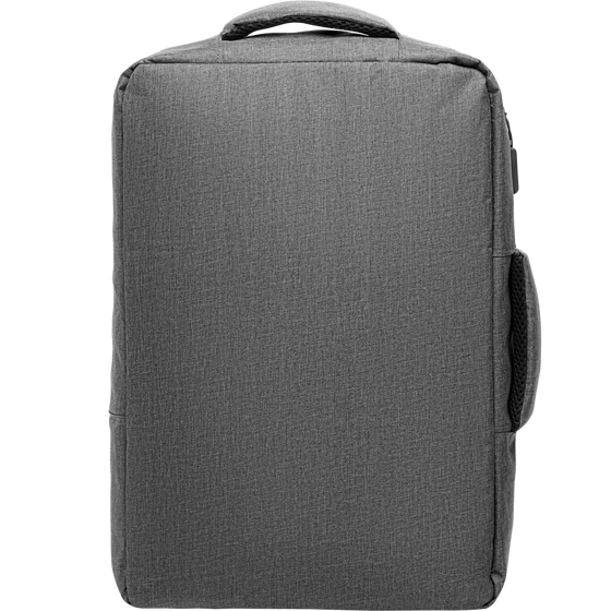 Slim Laptop Backpack_STONE GREY_front