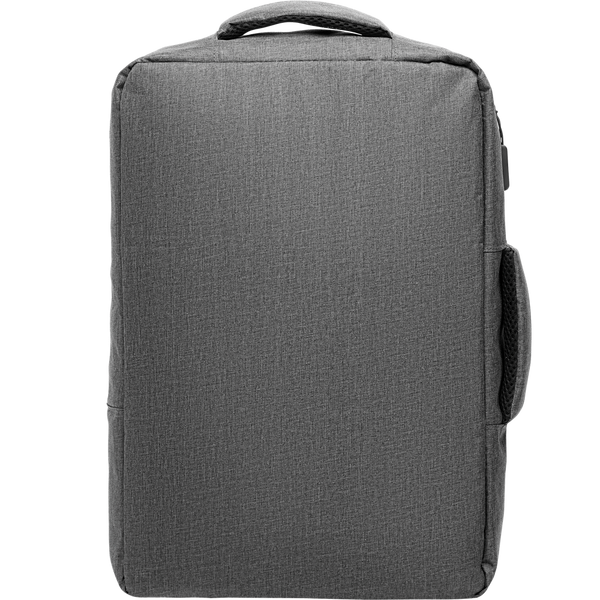 Slim Laptop Backpack_STONE GREY_front