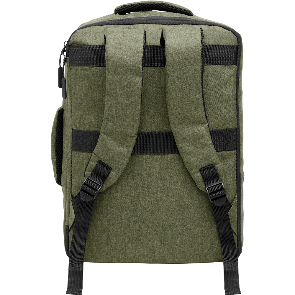 Slim Laptop Backpack_ARMY GREEN_back