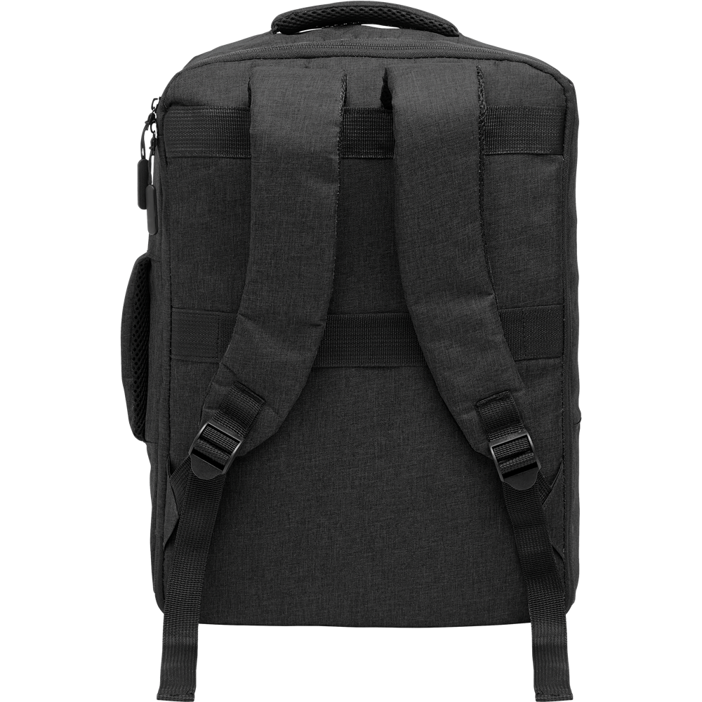 Slim Laptop Backpack_BLACK_back
