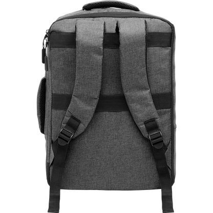 Slim Laptop Backpack_STONE GREY_back